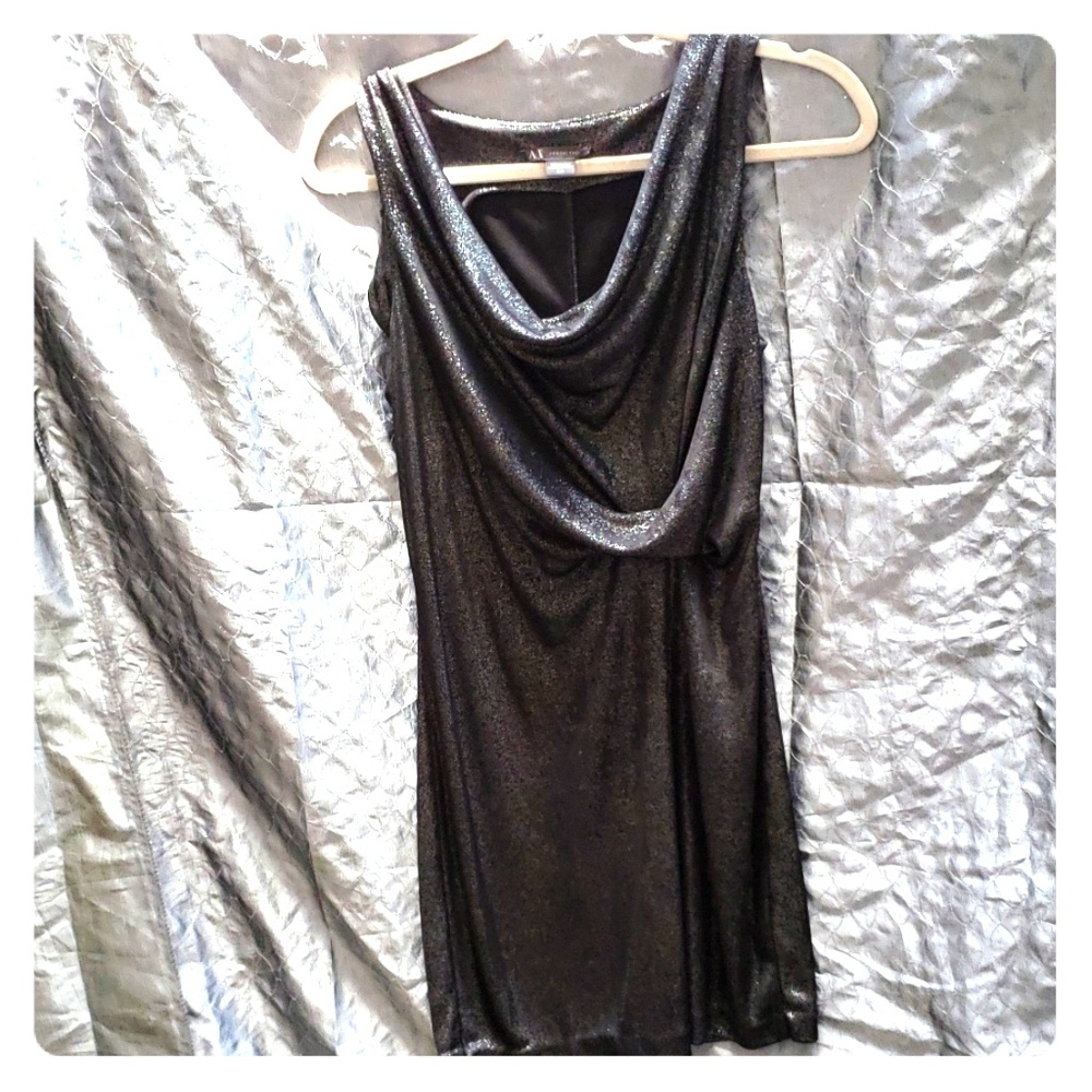 Black/Silver Armani Exchange Party Dress Size M